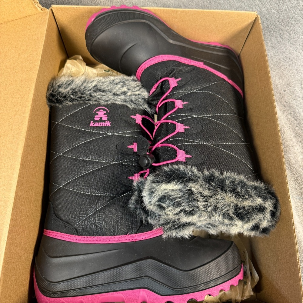 Kamik SNOWANGEL BLK & ROSE Sz 6 Women's - Picture 10 of 10